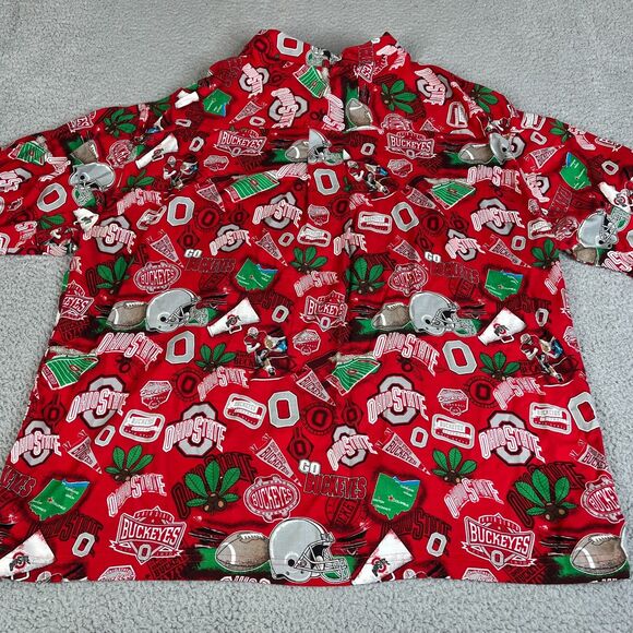 Ohio State Buckeyes Shirt Men 2XL Red Floral Aloha Print NCAA All Over Print AOP - Picture 6 of 10